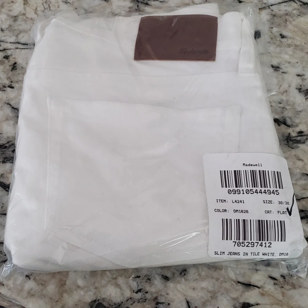 Madewell Slim Everyday Flex JeansTile White L4241